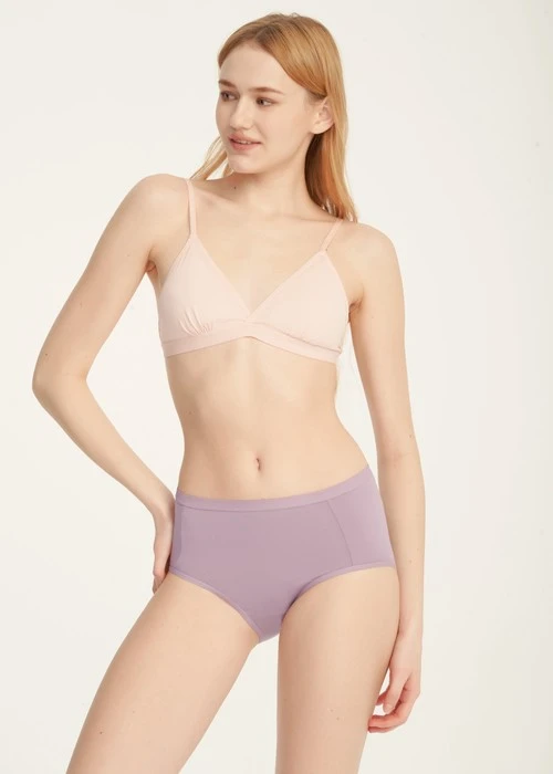 XXL 大人未滿．高腰三角內褲(罌栗粉-拼圖)