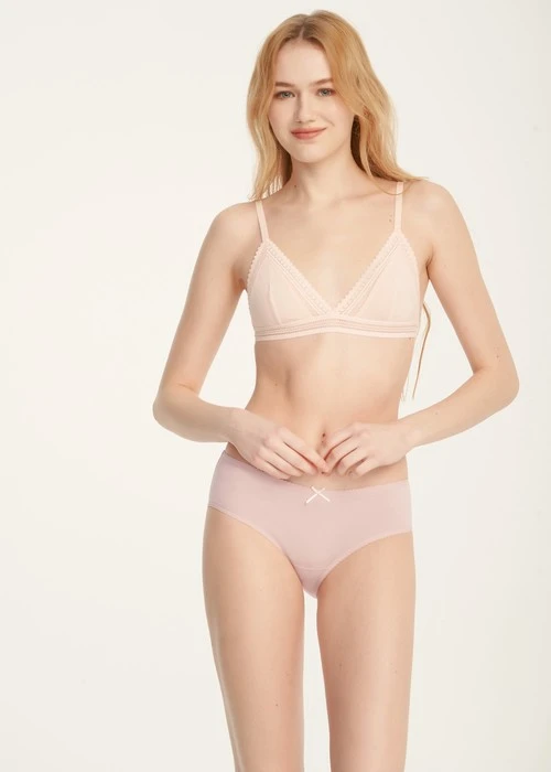 Forever Young．花邊中腰三角內褲(海霧藍-旅行)