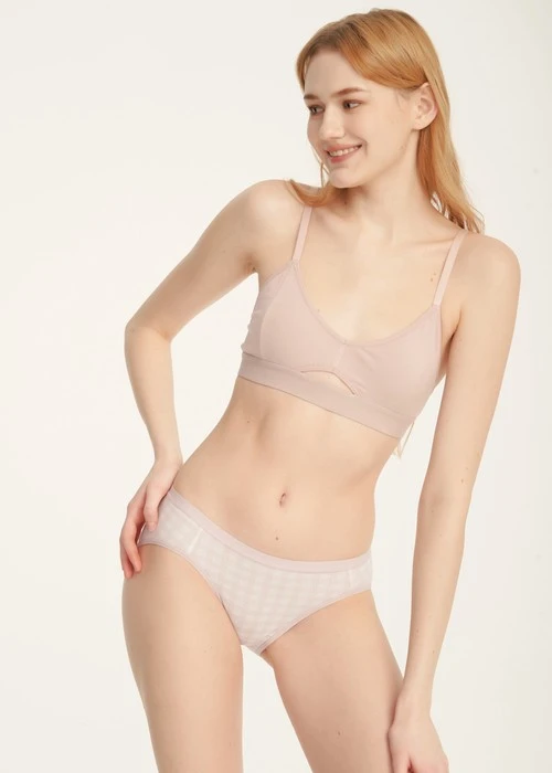 Forever Young．低腰三角內褲(黑-圈圈叉叉)