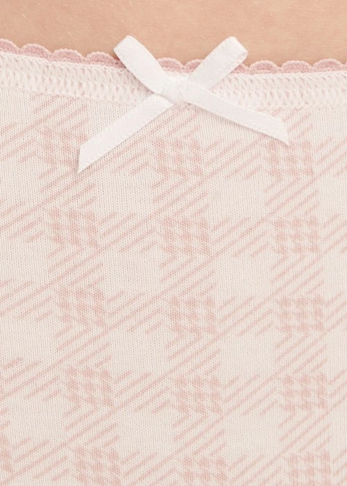 XXL 大人未滿．花邊高腰三角內褲(罌栗粉-不要打給我)