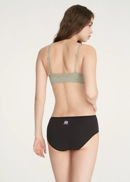 XXL 大人未滿．花邊高腰三角內褲(罌栗粉-不要打給我)