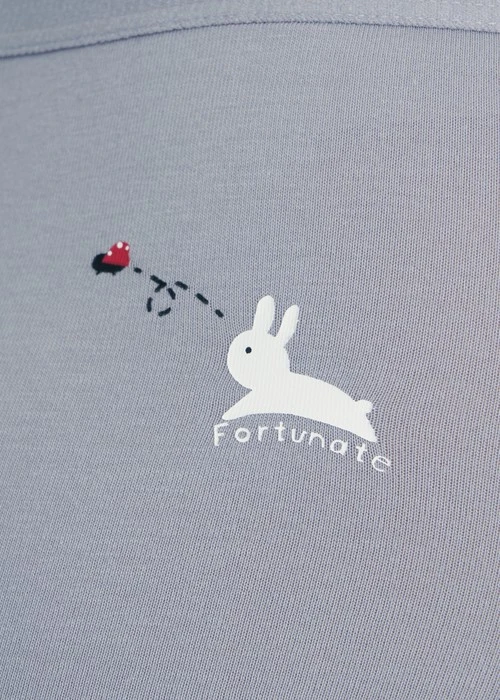 Forever Young．中腰三角內褲（丁香灰紫-幸運兔子）