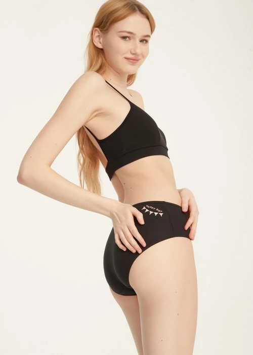 Forever Young．細邊中腰三角內褲(罌栗粉-不想工作)