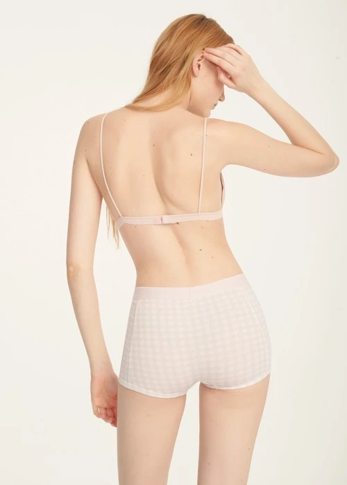 大人未滿．長版高腰平口內褲(罌栗粉-蒲公英)