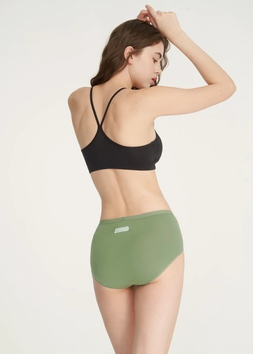 XXL 大人未滿．高腰三角內褲(罌栗粉-拼圖)