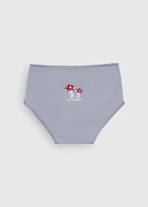 女童三入組_ 抗菌系列．球球緊帶三角內褲(森林魔法)