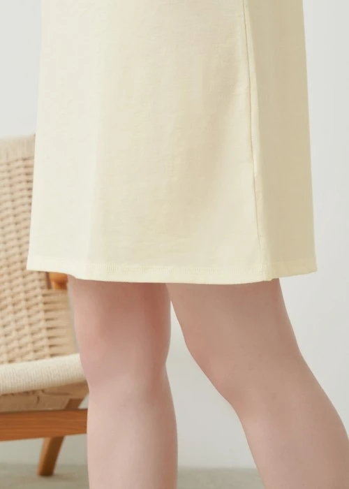 連身_Soft Clouds．短袖爬線罩杯睡衣(豆米-Great)