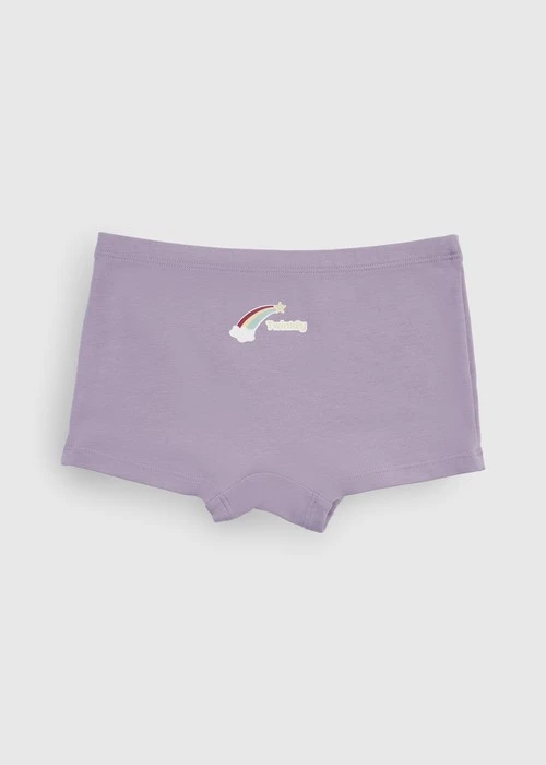 女童三入組_ 抗菌系列．舒適平口內褲(天氣心情)