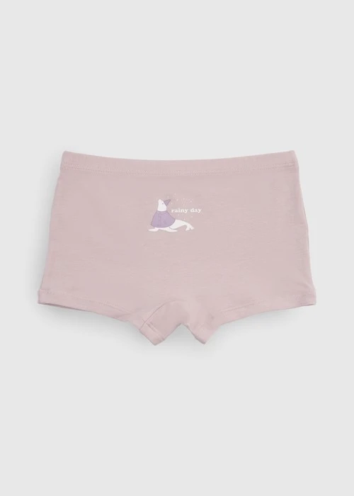 女童三入組_ 抗菌系列．舒適平口內褲(天氣心情)