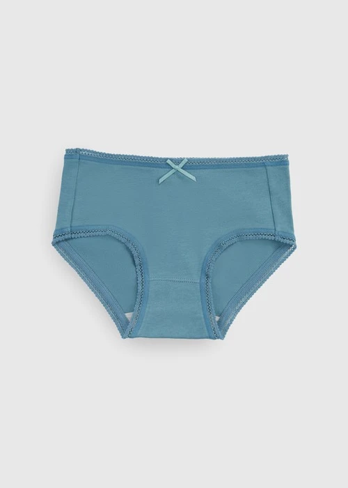 女童三入組_ 抗菌系列．球球緊帶三角內褲(森林魔法)