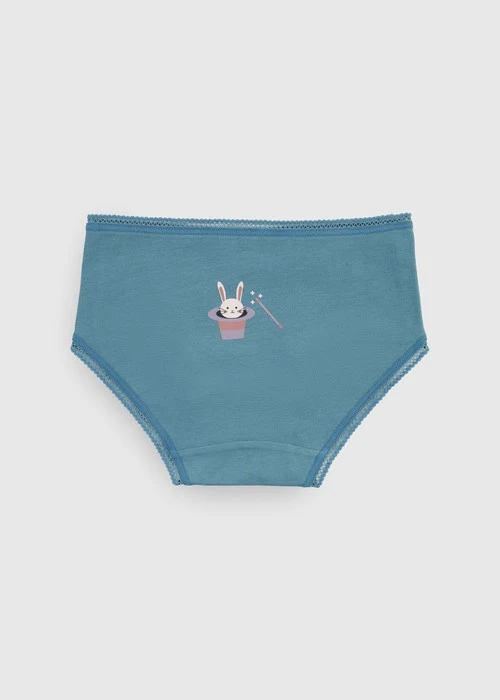 女童三入組_ 抗菌系列．球球緊帶三角內褲(森林魔法)