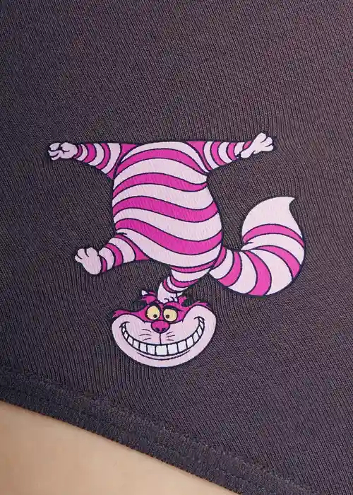 愛麗絲系列．中腰生理褲（石英紫-搞怪柴郡貓）