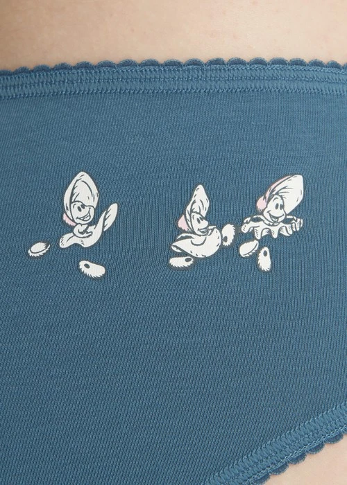 愛麗絲系列．花邊中腰三角內褲（仙境藍-小牡蠣跳舞）