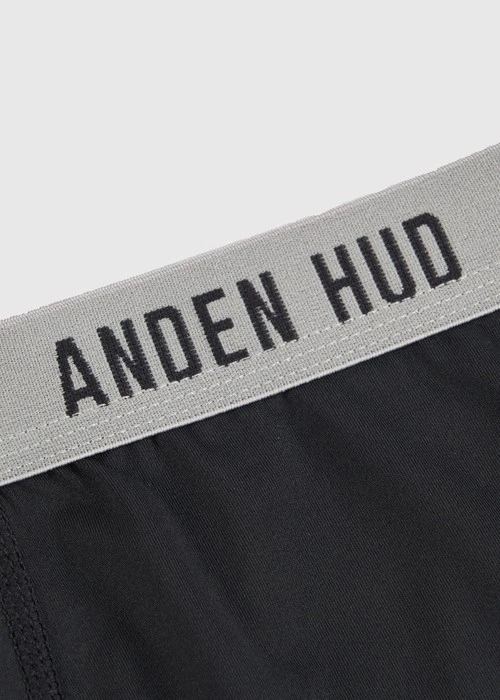 男款_吸濕排汗機能系列．長版腰帶平口內褲(深潛藍-草寫AH)