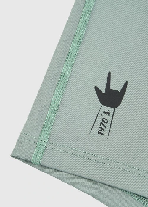 男款_吸濕排汗機能系列．短版腰帶平口內褲（灰霧綠-1970s）