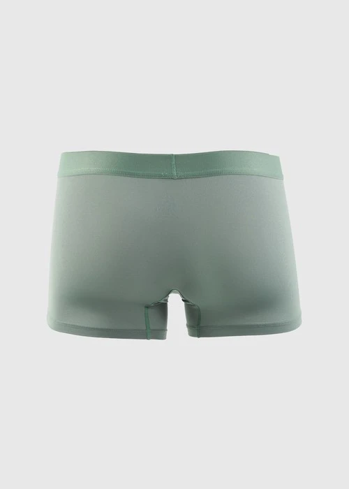 男款_吸濕排汗機能系列．短版腰帶平口內褲(深潛藍-海狗夾標)