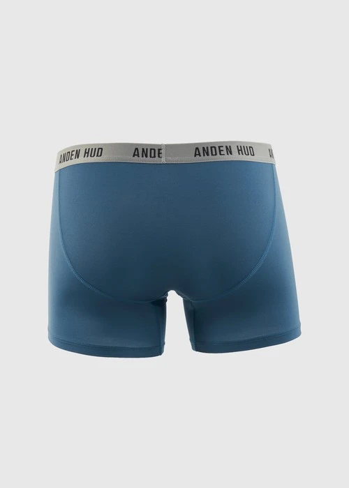 男款_吸濕排汗機能系列．長版腰帶平口內褲(深潛藍-草寫AH)