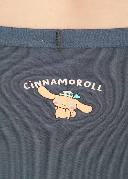 大耳狗喜拿系列．中腰三角內褲（桔梗藍-曬黑大耳狗）