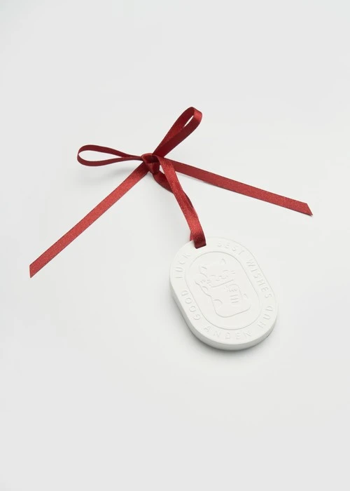 Anden Hud．緞帶擴香石(白色-招財貓)