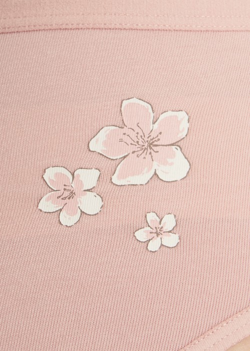 春日輕吻．緊帶中腰三角內褲(黛紫-線條鳶尾花)