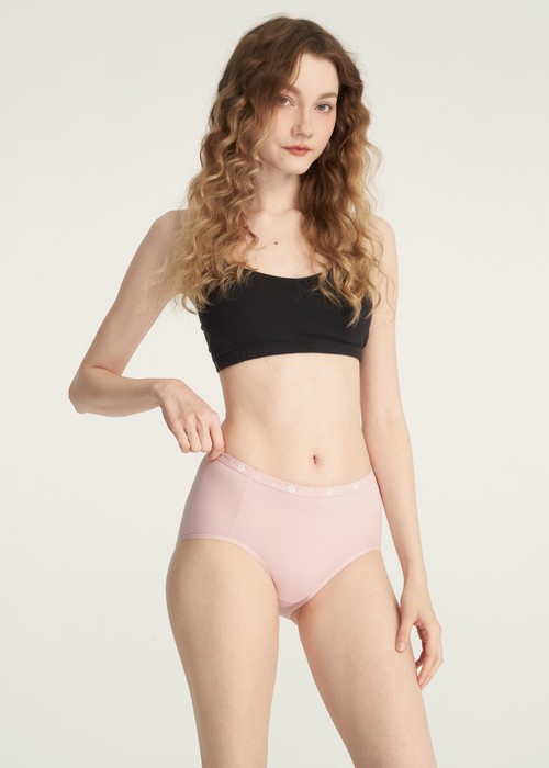 春日輕吻．高腰三角內褲(黛紫-櫻吹雪緊帶)