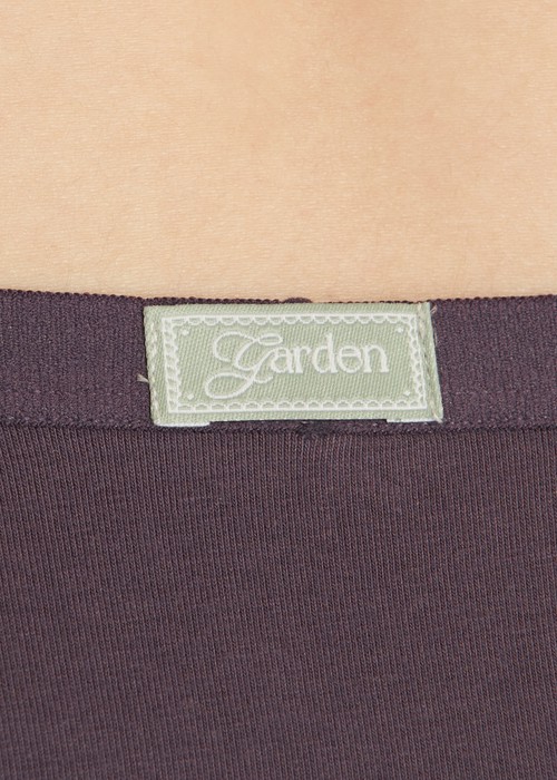 Spring Breeze．中腰生理褲(黛紫-花園織標)