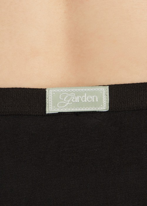 XXL Spring Breeze．高腰生理褲(黑-花園織標)