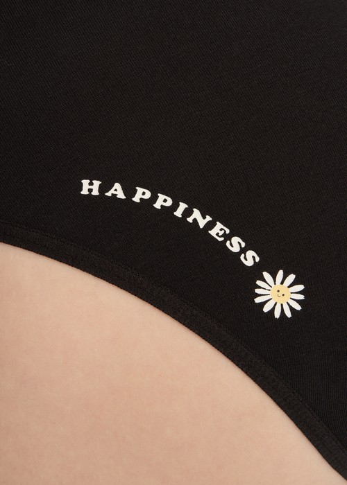 春日輕吻．細邊中腰三角內褲(黛紫-滿天星)