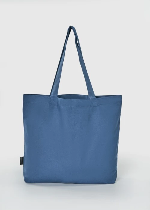 Hello Kitty系列．帆布袋(灰藍-Hello Kitty)