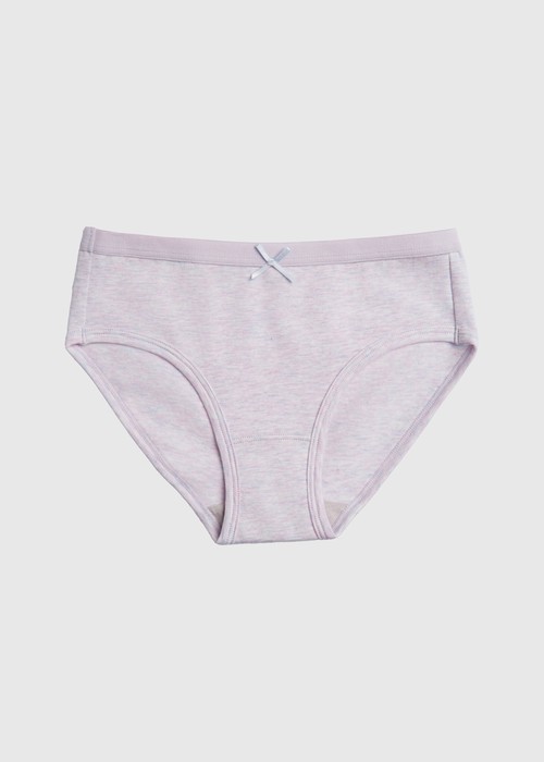 女童三入組_ 抗菌系列．緊帶三角內褲(療癒小雛菊)