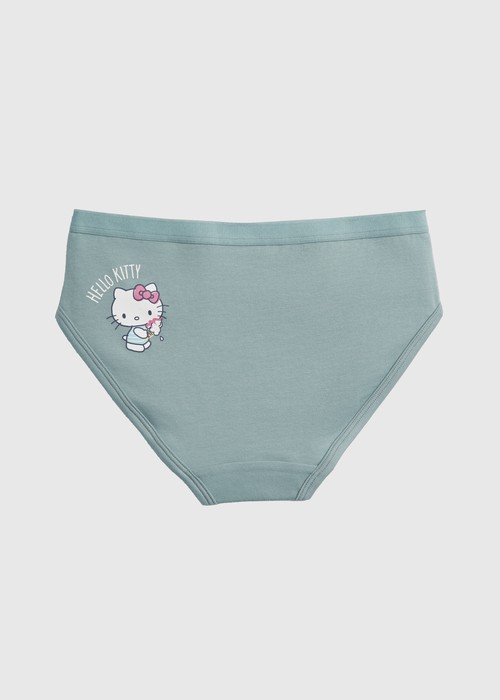 女童三入組_ Hello Kitty 系列．緊帶三角內褲(夏日Kitty)