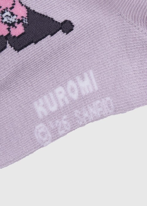 兒童_酷洛米系列．舒適踝襪(淺紫-扶桑花酷洛米)