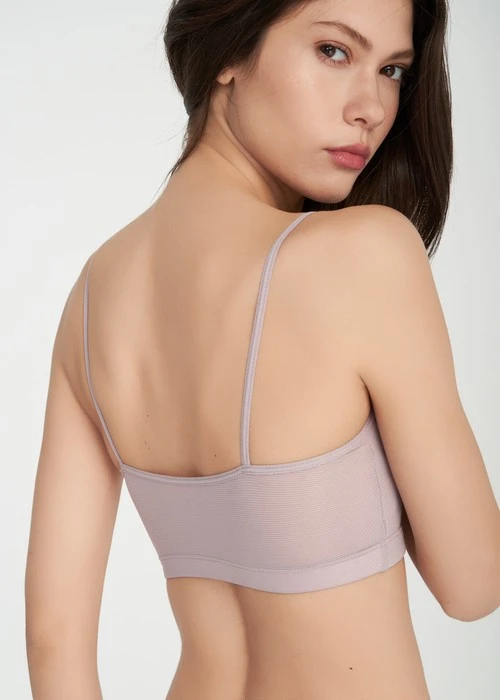 冰絲涼感．平口Bra Top(雲灰紫)
