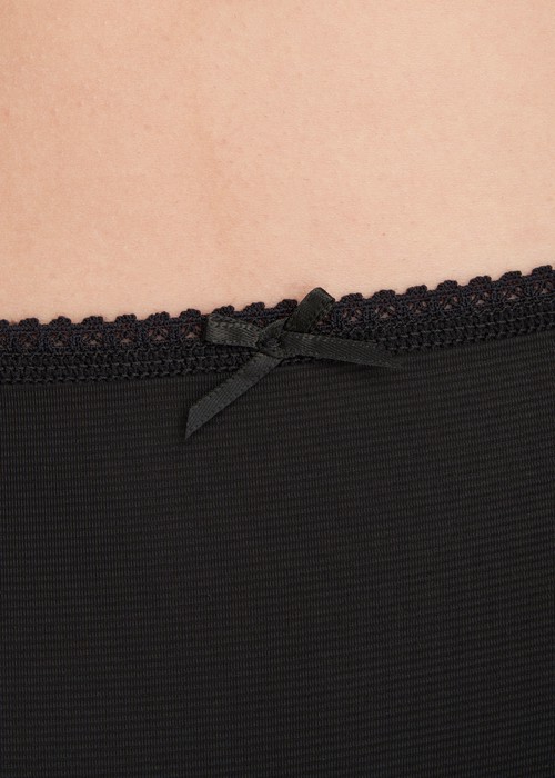 XXL 冰絲涼感抗菌．花邊高腰三角內褲(雲灰紫)