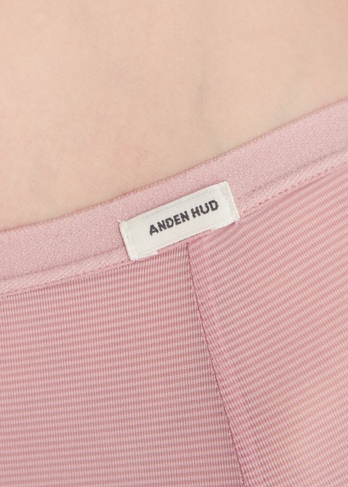 冰絲涼感．高腰生理褲（微風粉）