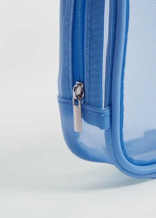 輕盈春夏．刺繡網紗包(藍-刺繡玩具鴨鴨)