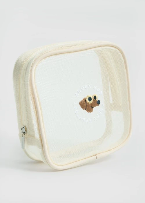 輕盈春夏．刺繡網紗包(藍-刺繡玩具鴨鴨)