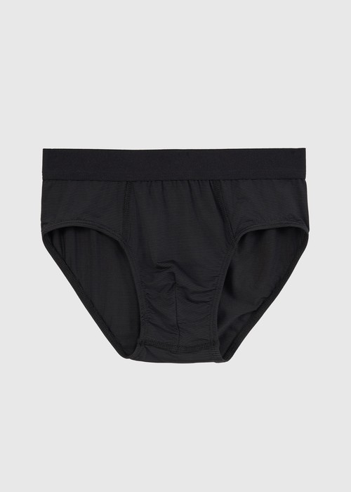 男童二入組_冰絲涼感機能系列．腰帶三角內褲(黑/冰川藍-黑緊帶)