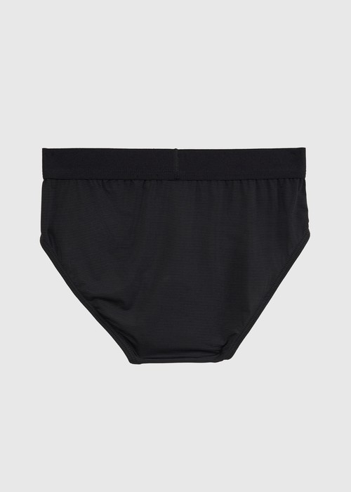 男童二入組_冰絲涼感機能系列．腰帶三角內褲(黑/冰川藍-黑緊帶)