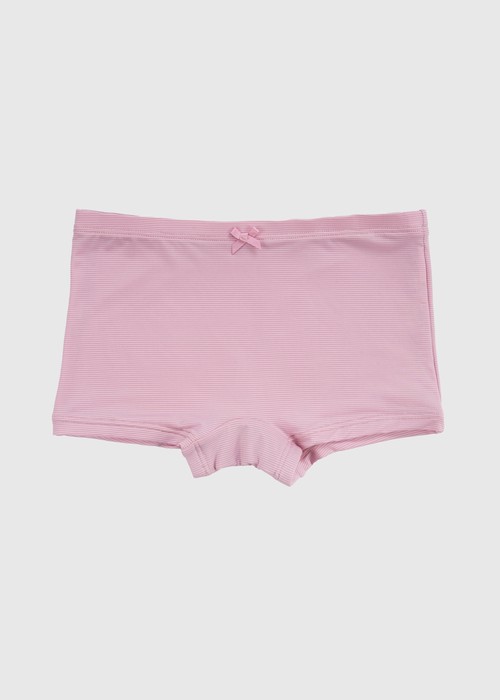 女童三入組_ 冰絲涼感抗菌．舒適平口內褲(微風粉/雲灰紫/冰島綠)