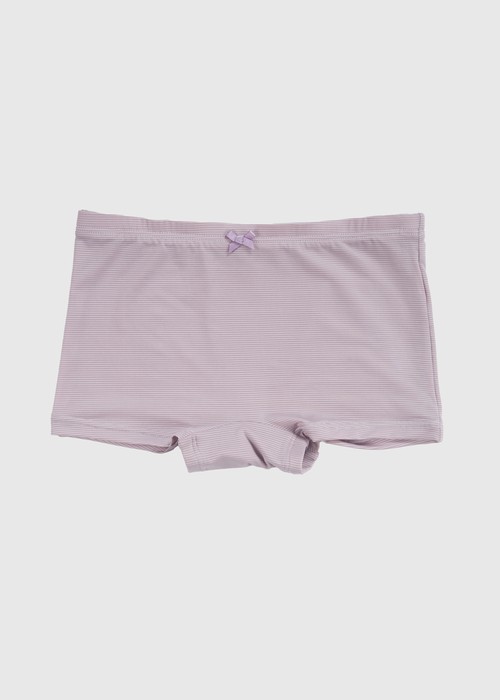 女童三入組_ 冰絲涼感抗菌．舒適平口內褲(微風粉/雲灰紫/冰島綠)