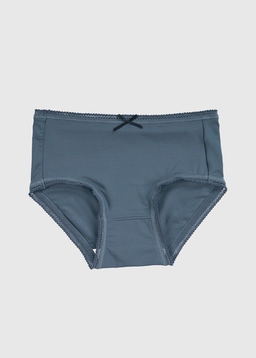 女童三入組_ 冰絲涼感抗菌．球球緊帶三角內褲(微風粉/天際藍/冰川藍)