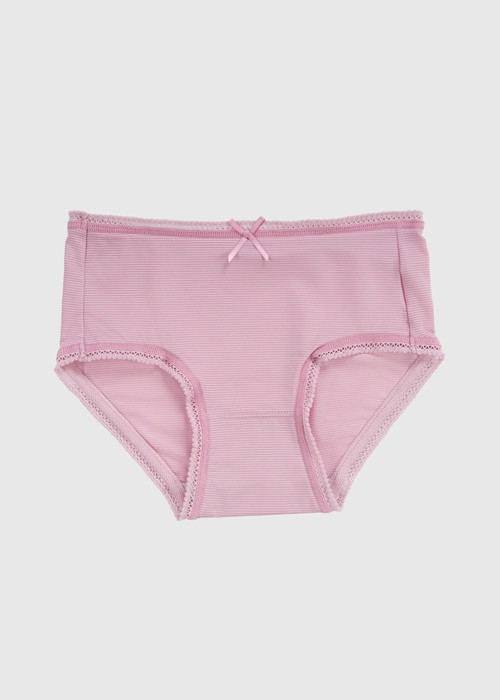 女童三入組_ 冰絲涼感抗菌．球球緊帶三角內褲(微風粉/天際藍/冰川藍)