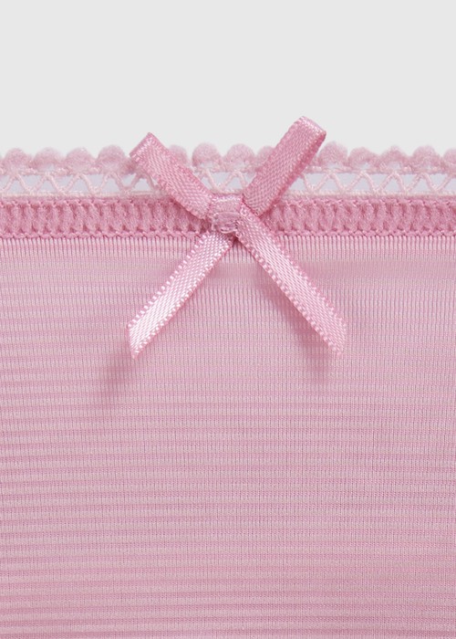 女童三入組_ 冰絲涼感抗菌．球球緊帶三角內褲(微風粉/天際藍/冰川藍)