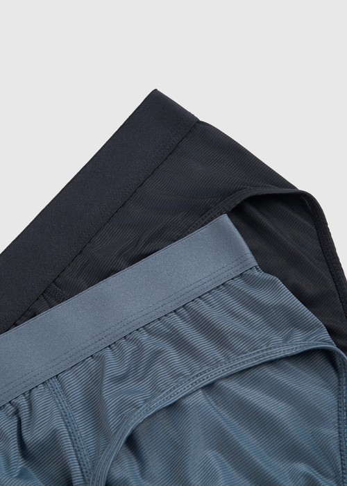 男款_冰絲涼感機能系列．腰帶三角內褲(冰川藍)