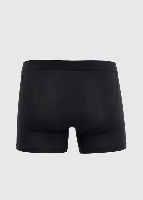 男款_冰絲涼感機能系列．長版腰帶平口內褲(冰川藍)