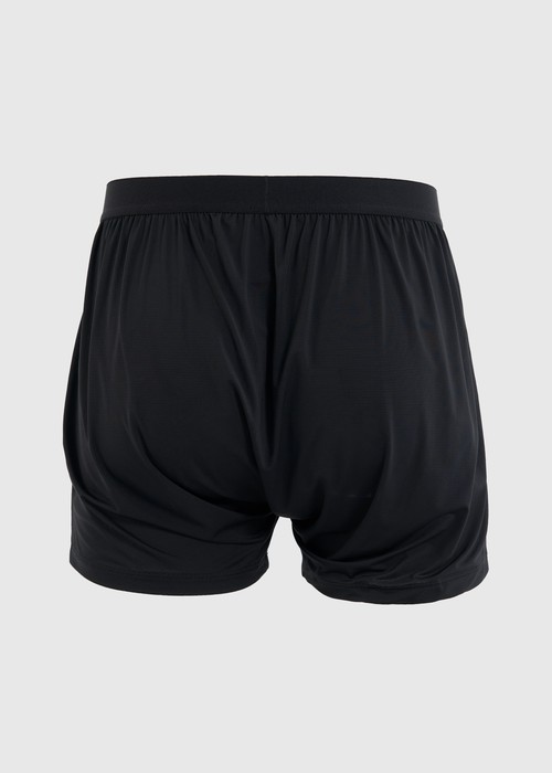 男款_冰絲涼感機能系列．寬鬆腰帶四角內褲(冰川藍)