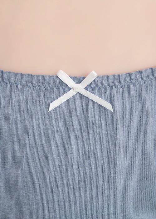 夏日時光．花苞低腰三角內褲(琉璃藍-喵喵喵)