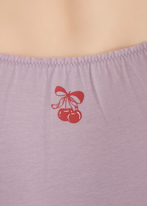 夏日時光．花苞中腰三角內褲（花神紫-櫻桃）