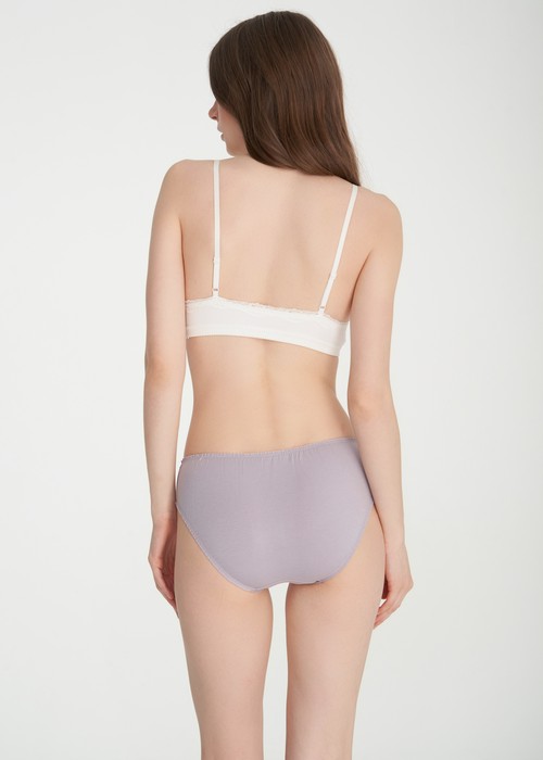 夏日時光．花苞中腰三角內褲(泡泡紫)